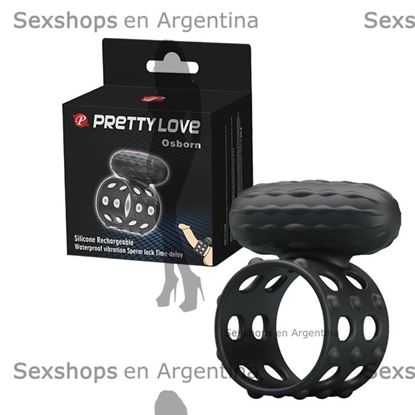 Anillo para el pene para retardar la eyaculacion con vibrador